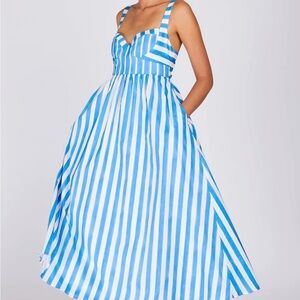 Never worn Rachel Antonoff Striped Maxi Dress- size S